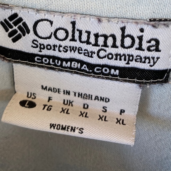 Columbia Sportswear White Wash Denim Collared Button Down Sleeveless Tank - Picture 3 of 9